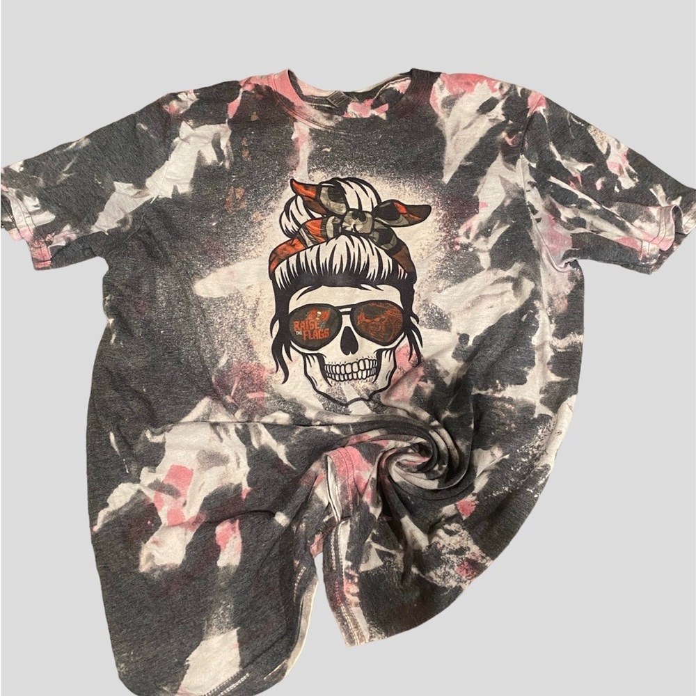 Tampa Bay Buccaneers Bleached Unisex T, tie dye bucs, bucs shirt